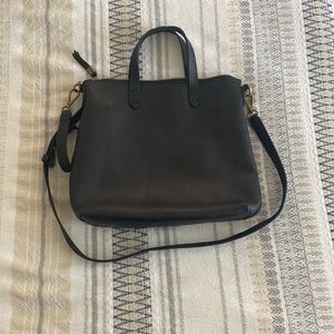 Madewell Leather Zip-Top Transport Cross body